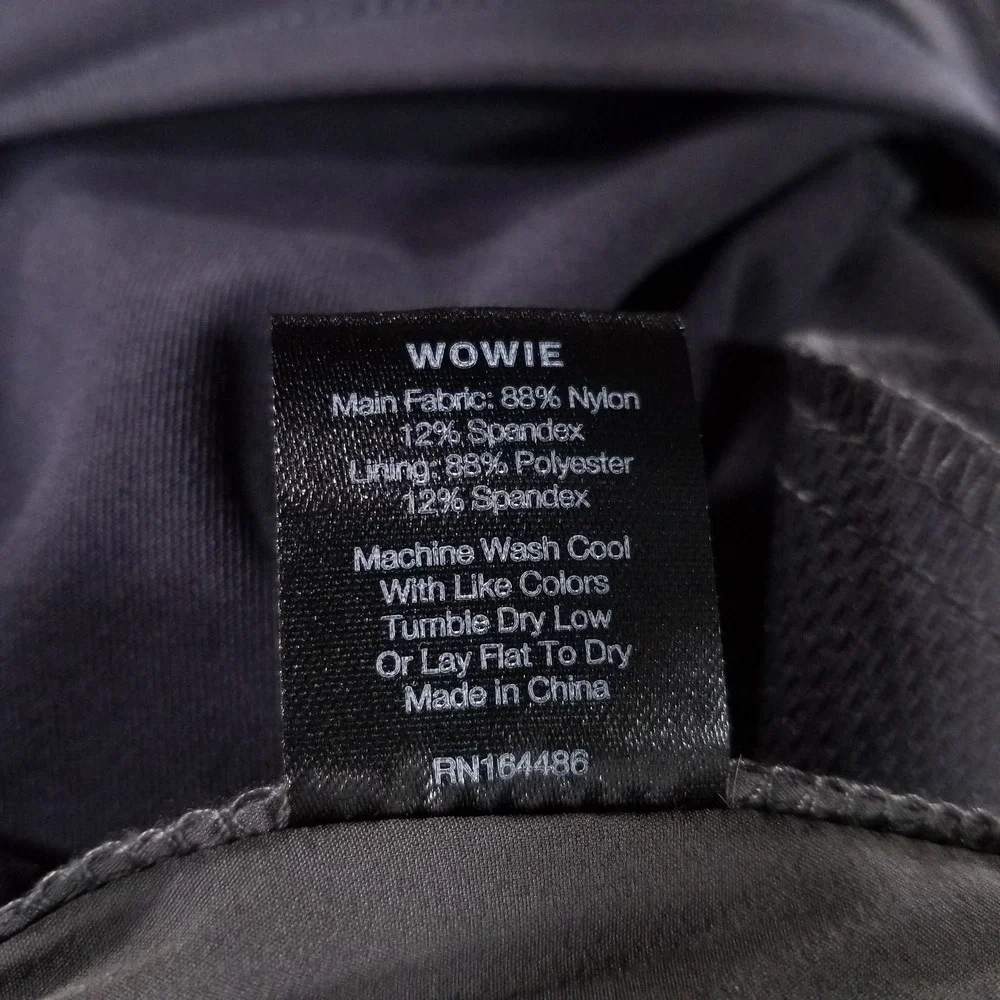 Wowie Shorts Mens Large Gray Lined Performance Gym Training Running Athletic
